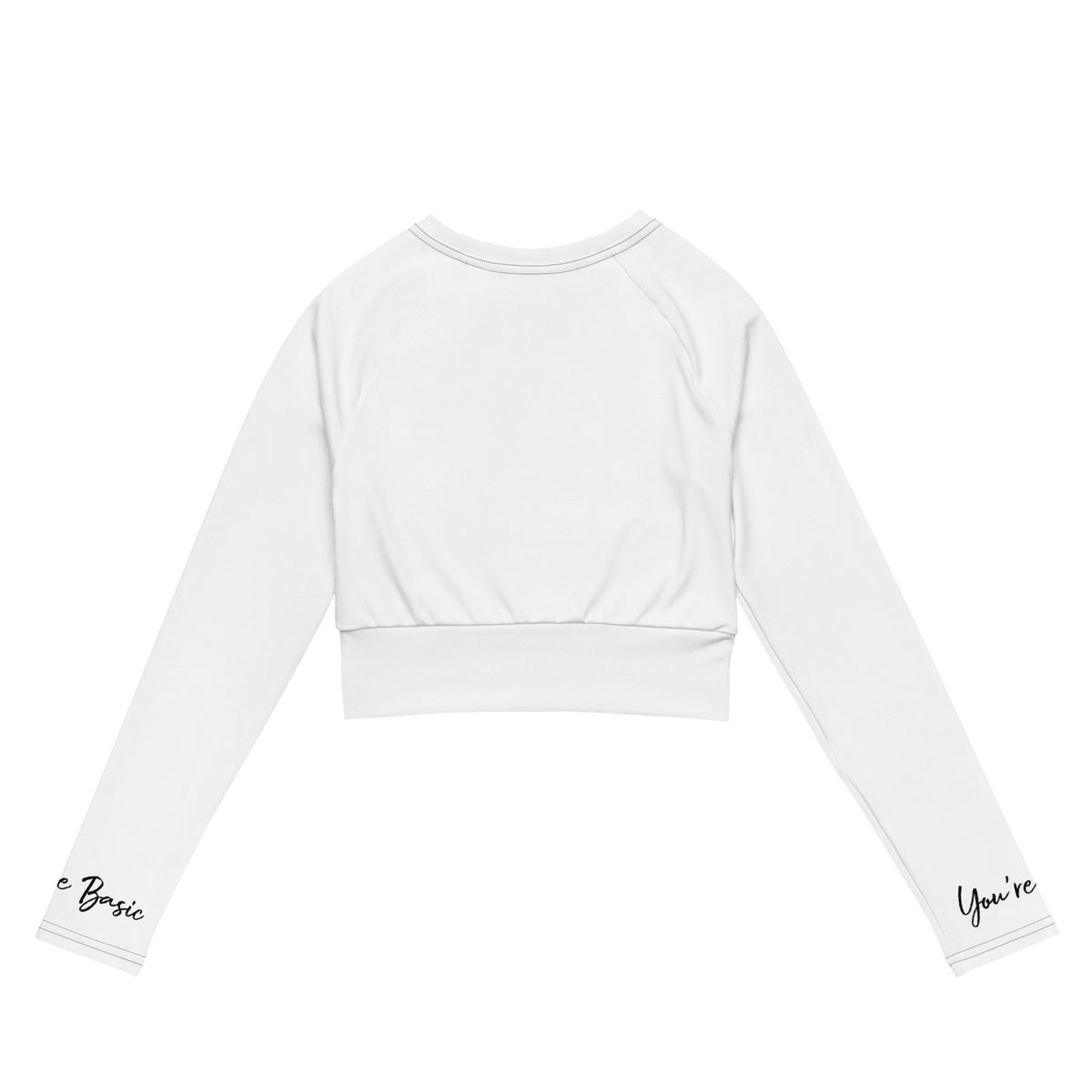 You're Basic long-sleeve crop top